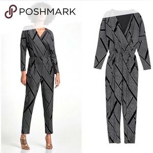 ZARA Velvet Sequined Jumpsuit